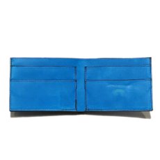 画像7: "JUTTA NEUMANN" Leather Wallet with Change Purse -二つ折り財布-　color : Turquoise / Purple (7)