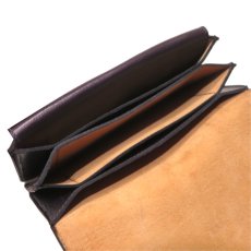 画像7: "JUTTA NEUMANN" Leather Wallet "Waiter's Wallet" -長財布-　color : Purple / Light Brown  (7)