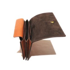 画像6: "JUTTA NEUMANN" Leather Wallet "Waiter's Wallet"  -MEDIUM SIZE-　color : Caramel / Dark Brown (6)