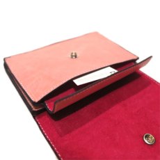 画像8: "JUTTA NEUMANN" Leather Wallet "Waiter's Wallet"  -MEDIUM SIZE-　color : Coral / Pink (8)