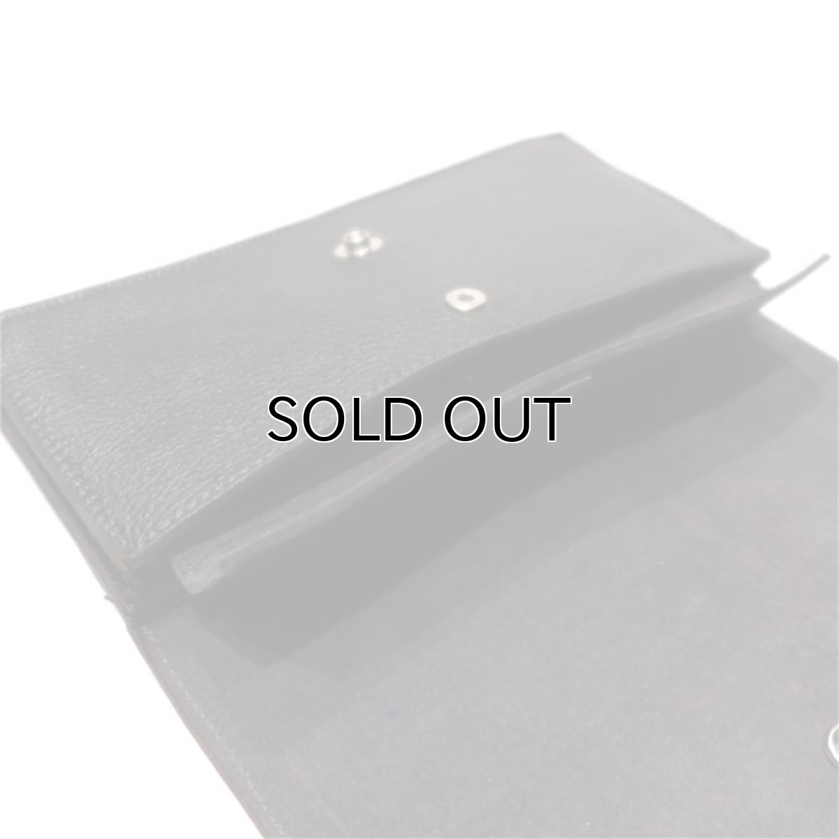 画像9: "JUTTA NEUMANN" Leather Wallet "Waiter's Wallet" -長財布-　color : Black / Charcoal (9)