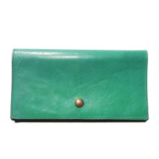 画像1: "JUTTA NEUMANN" Leather Wallet "Waiter's Wallet" -長財布-　color : Kelly Green / Yellow (1)