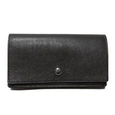 画像1: "JUTTA NEUMANN" Leather Wallet "Waiter's Wallet" -長財布-　color : Black / Orange (1)