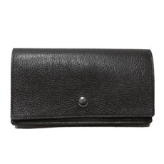 画像1: "JUTTA NEUMANN" Leather Wallet "Waiter's Wallet" -長財布-　color : Black / Purple (1)