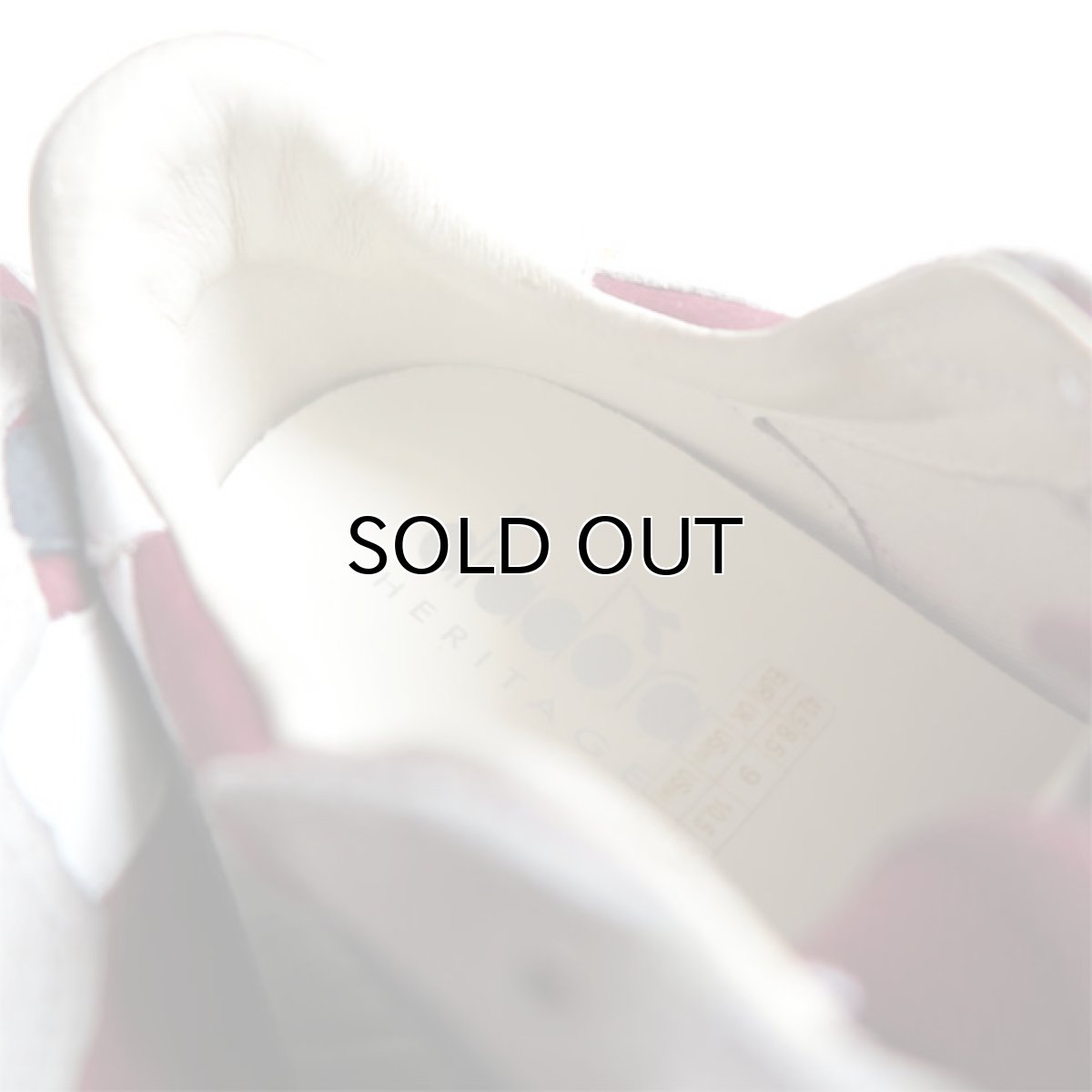 画像7: NEW DIADORA "HERITAGE LINE" Leather Sneaker　color : NAVY/BURGUNDY　size US 9 (7)