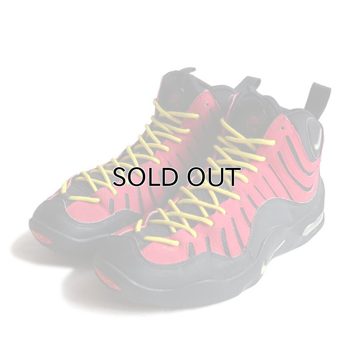 画像1: 2014's NIKE "AIR BAKIN" Basketball Shoes　color : BLACK/RED　size US 9,5 (1)