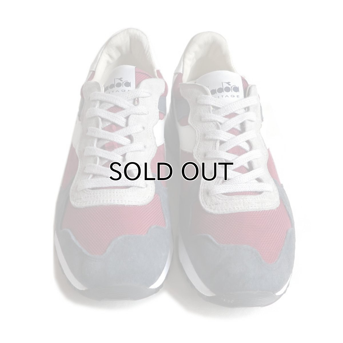 画像2: NEW DIADORA "HERITAGE LINE" Leather Sneaker　color : NAVY/BURGUNDY　size US 9 (2)