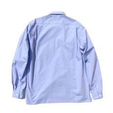 画像3: Riprap "Broad Cotton Semi Open Collar Shirt"  color : SAX　size MEDIUM (3)