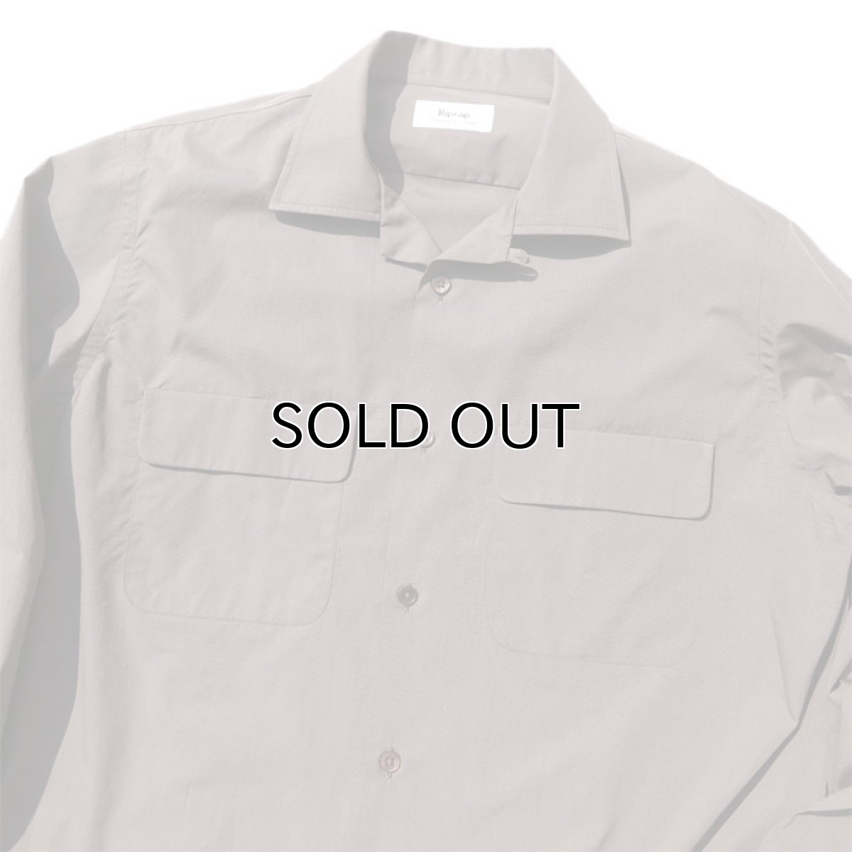 画像4: Riprap "Broad Cotton Semi Open Collar Shirt"  color : BROWN　size MEDIUM, LARGE, X-LARGE (4)