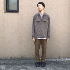 画像8: Riprap "Broad Cotton Semi Open Collar Shirt"  color : SAX　size MEDIUM (8)