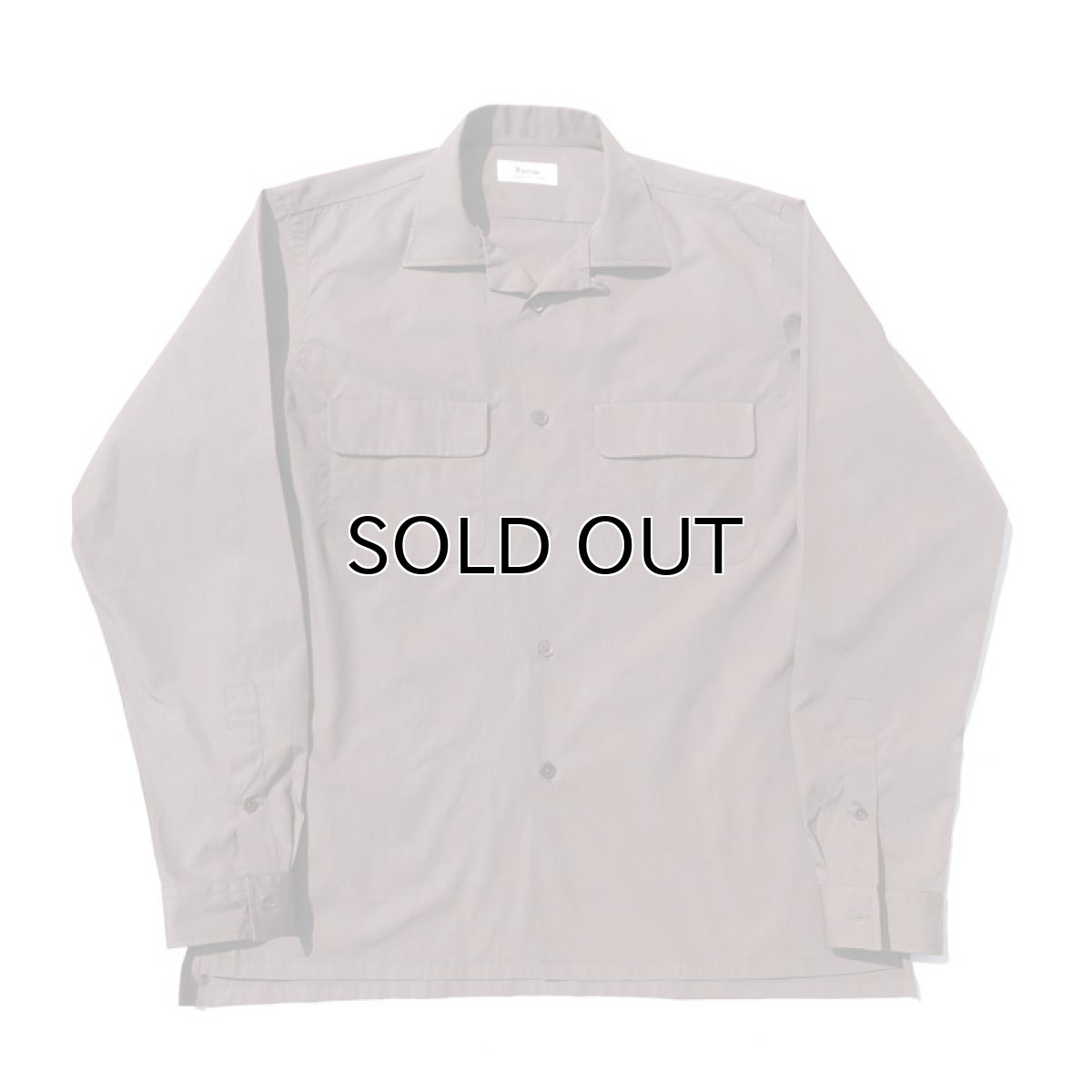 画像2: Riprap "Broad Cotton Semi Open Collar Shirt"  color : BROWN　size MEDIUM, LARGE, X-LARGE (2)
