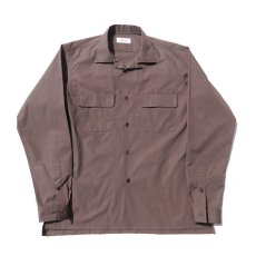 画像2: Riprap "Broad Cotton Semi Open Collar Shirt"  color : BROWN　size MEDIUM, LARGE, X-LARGE (2)