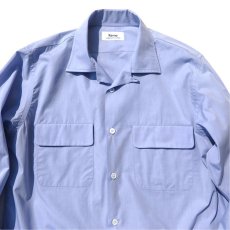 画像4: Riprap "Broad Cotton Semi Open Collar Shirt"  color : SAX　size MEDIUM (4)