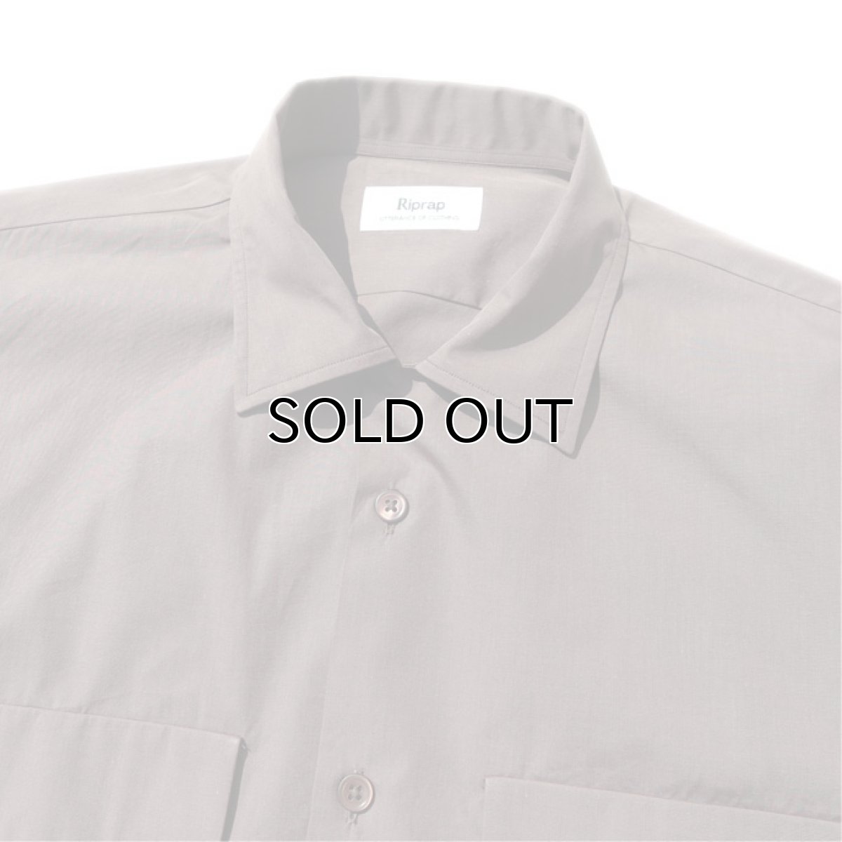 画像5: Riprap "Broad Cotton Semi Open Collar Shirt"  color : BROWN　size MEDIUM, LARGE, X-LARGE (5)
