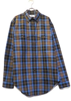 画像1: Riprap "Hemline B.D. Collar Shirts"  color : WEATHERED　size MEDIUM, (1)