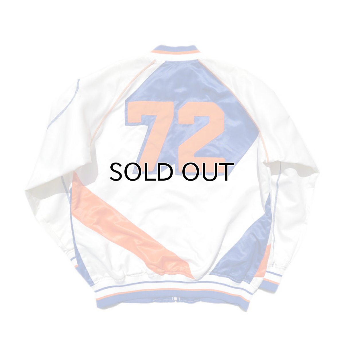 画像3: 1990's ECKO  Nylon Satin Zip up Jacket color : OFF/BLUE/ORANGE size XXL(表記L) (3)