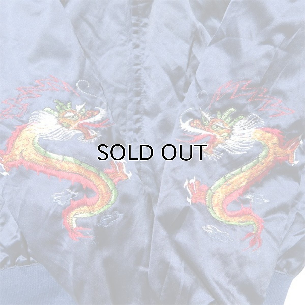 画像7: 1980's Nylon Satin Souvenir Jacket "KOREA" color : NAVY size M(表記M) (7)