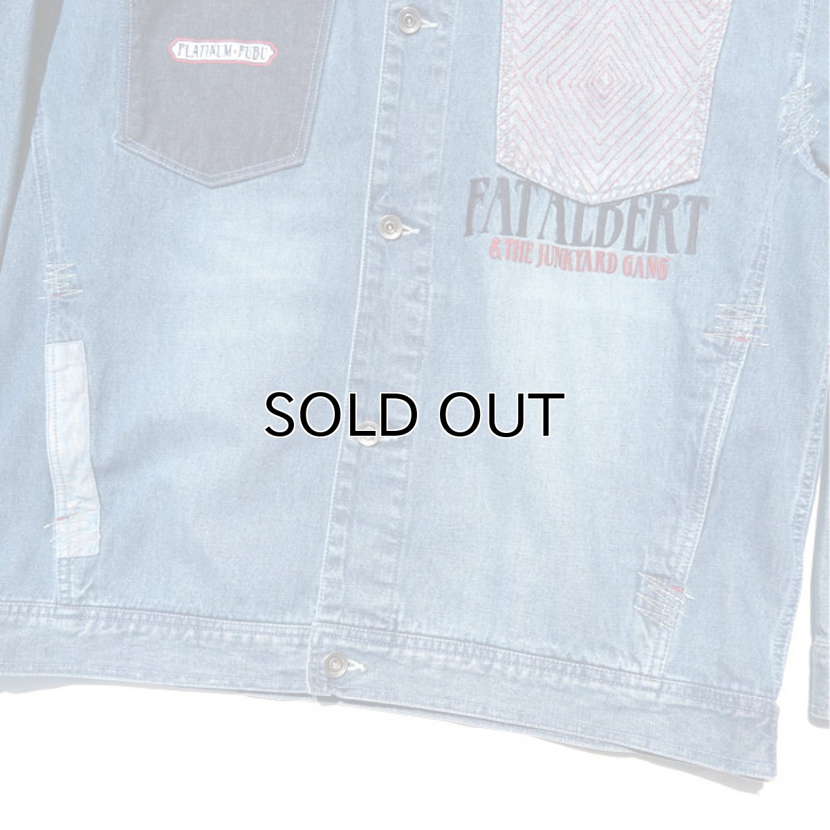 画像5: PLATINUM FUBU Fat Albert Denim Jacket  -DEAD STOCK- color : BLUE DENIM size XXL(表記XXL) (5)