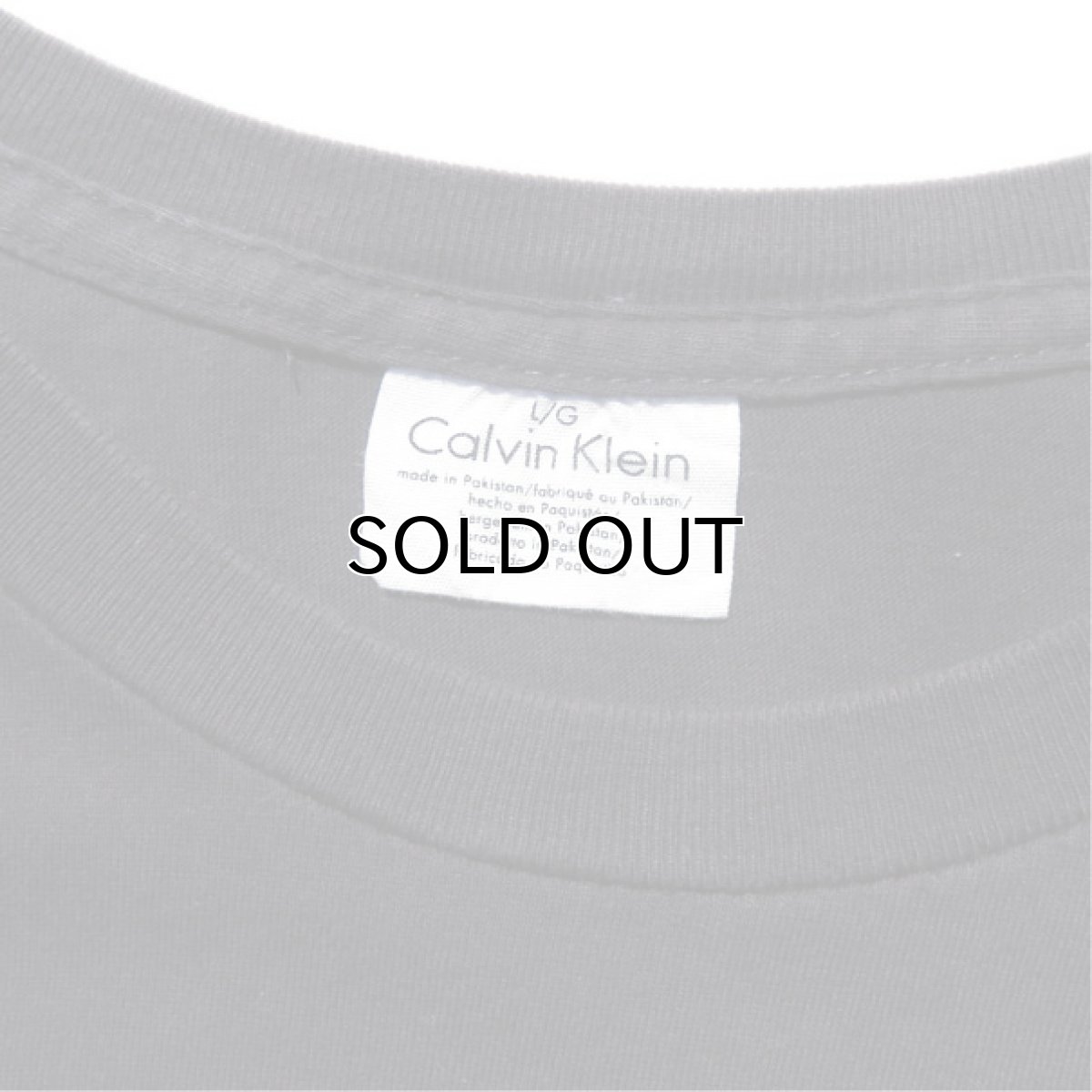 画像4: Calvin Klein Logo Print L/S T-Shirt　color : BLACK　size LARGE (4)