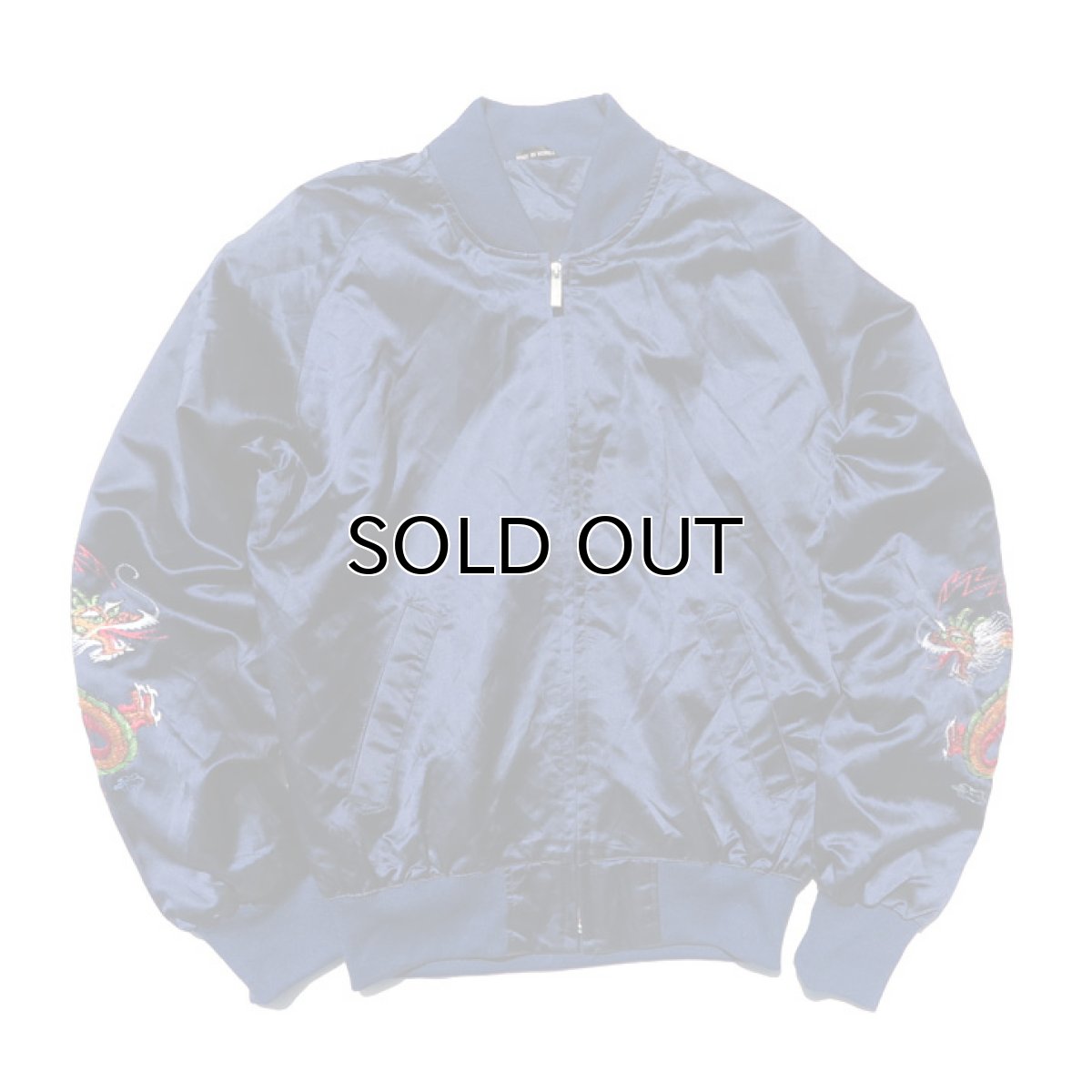 画像3: 1980's Nylon Satin Souvenir Jacket "KOREA" color : NAVY size M(表記M) (3)