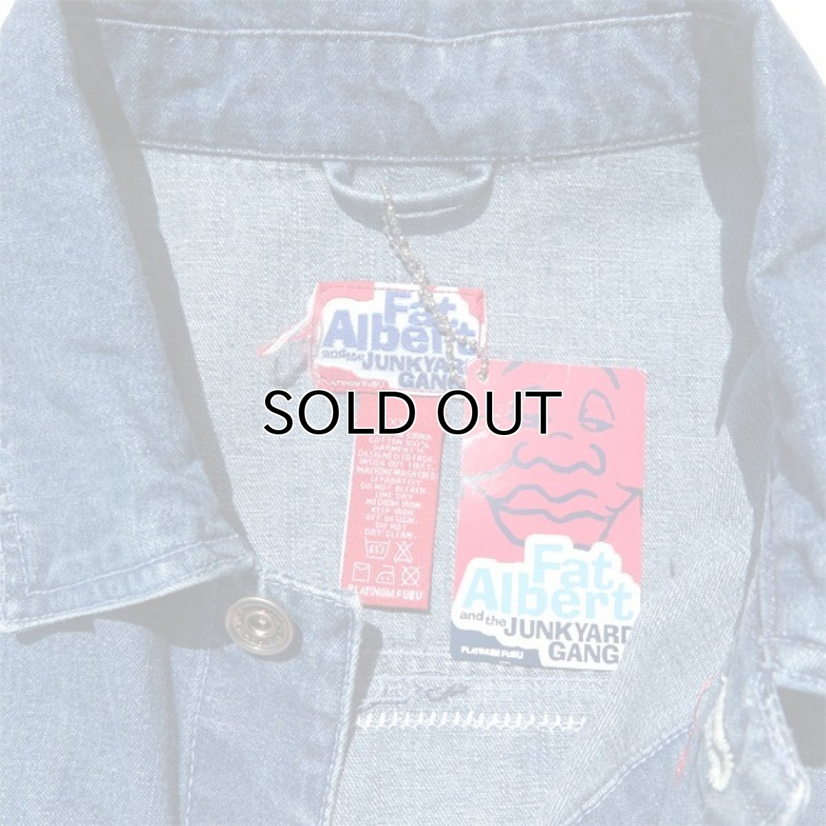 画像8: PLATINUM FUBU Fat Albert Denim Jacket  -DEAD STOCK- color : BLUE DENIM size XXL(表記XXL) (8)