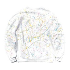 画像3: JERZEES Crew Neck Sweat Shirt -Hand Paint-　color : WHITE　size L (表記L) (3)