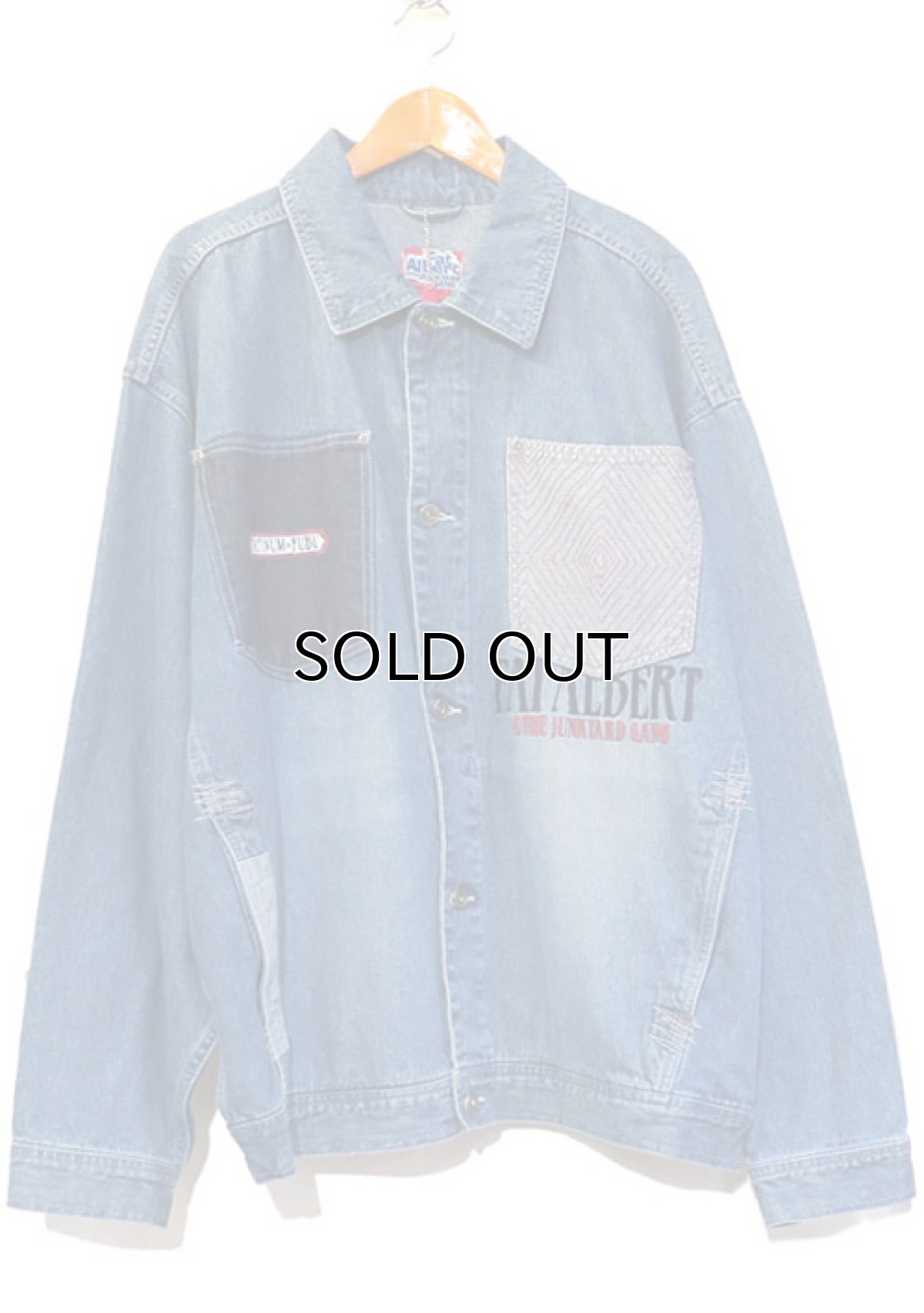 画像1: PLATINUM FUBU Fat Albert Denim Jacket  -DEAD STOCK-　color : BLUE DENIM　size XXL(表記XXL) (1)