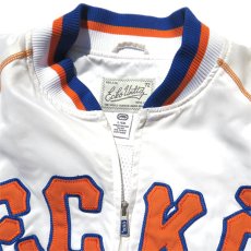 画像4: 1990's ECKO  Nylon Satin Zip up Jacket　color : OFF/BLUE/ORANGE　size XXL(表記L) (4)