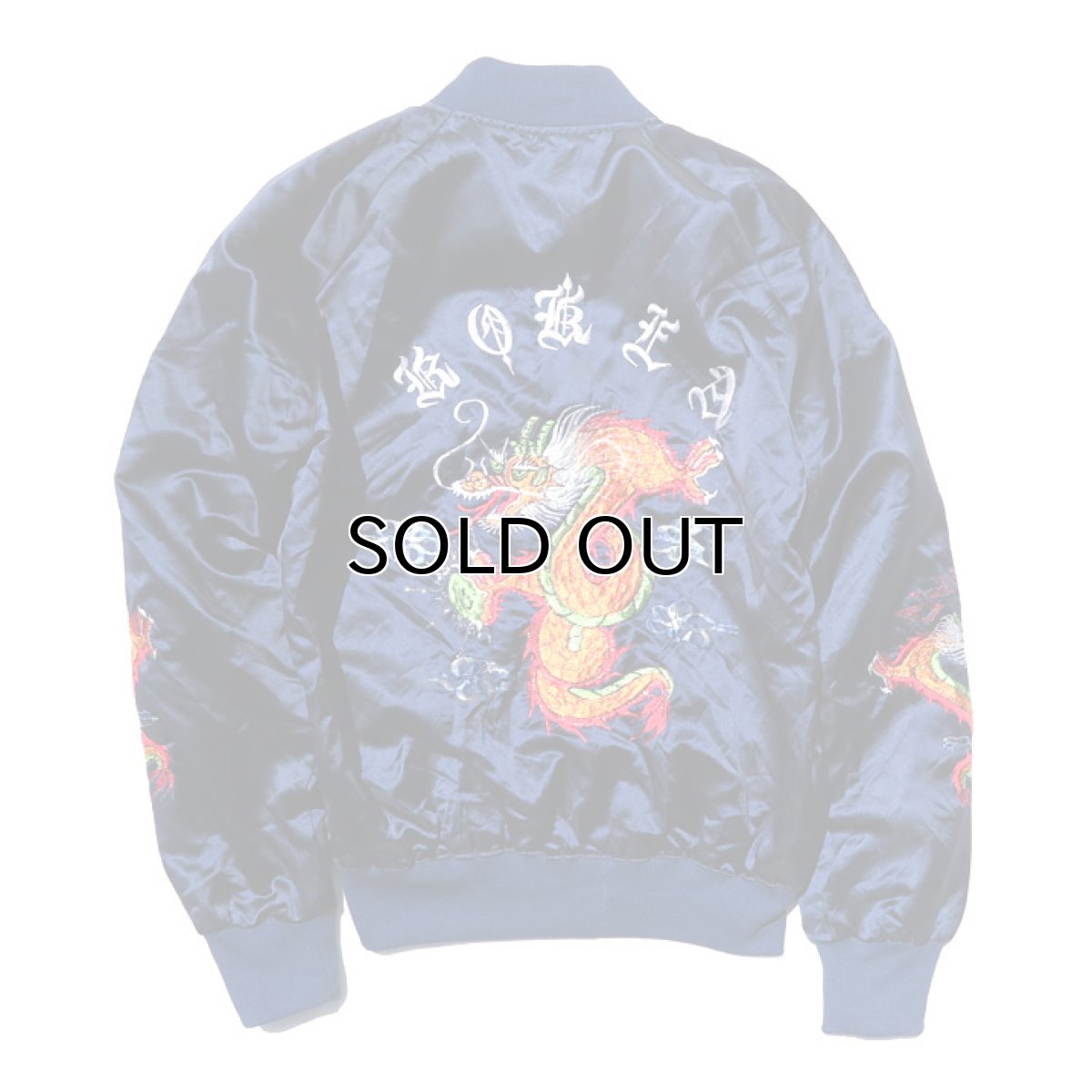 画像4: 1980's Nylon Satin Souvenir Jacket "KOREA" color : NAVY size M(表記M) (4)