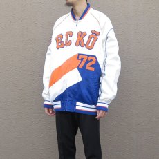 画像11: 1990's ECKO  Nylon Satin Zip up Jacket　color : OFF/BLUE/ORANGE　size XXL(表記L) (11)