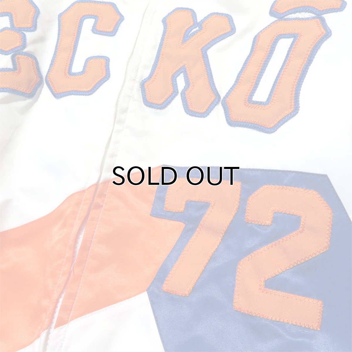 画像5: 1990's ECKO  Nylon Satin Zip up Jacket color : OFF/BLUE/ORANGE size XXL(表記L) (5)