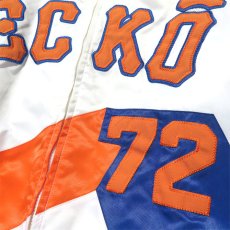 画像5: 1990's ECKO  Nylon Satin Zip up Jacket　color : OFF/BLUE/ORANGE　size XXL(表記L) (5)