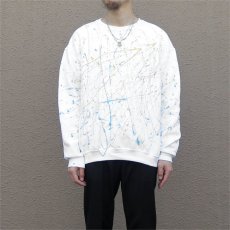 画像6: JERZEES Crew Neck Sweat Shirt -Hand Paint-　color : WHITE　size L (表記L) (6)