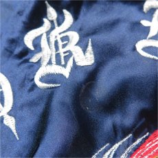 画像9: 1980's Nylon Satin Souvenir Jacket "KOREA"　color : NAVY　size M(表記M) (9)