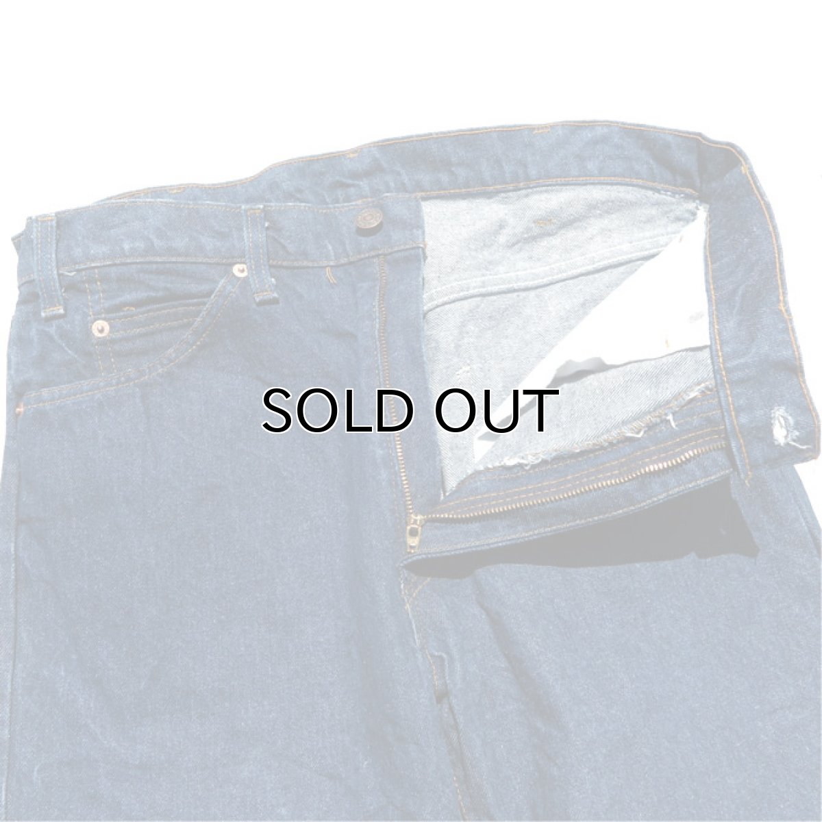 画像5: 1980's Levi's 505 Blue Denim 5-Pocket Pants 濃紺 W33INCH(表記W35L30) (5)