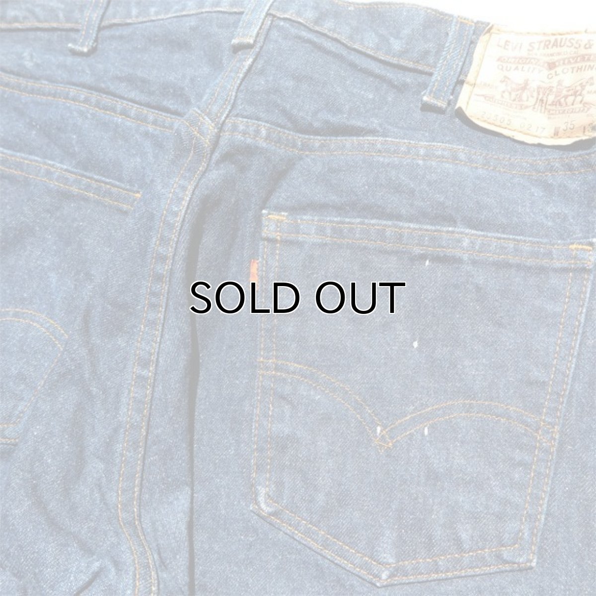 画像6: 1980's Levi's 505 Blue Denim 5-Pocket Pants 濃紺 W33INCH(表記W35L30) (6)