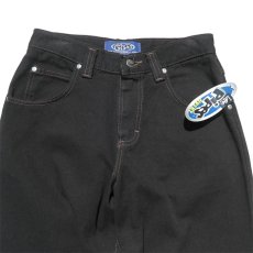 画像4: 1990's Lee Pipes Cotton Twill Baggy Pants  -DEAD STOCK-　BLACK　size W29INCH (表記30) (4)