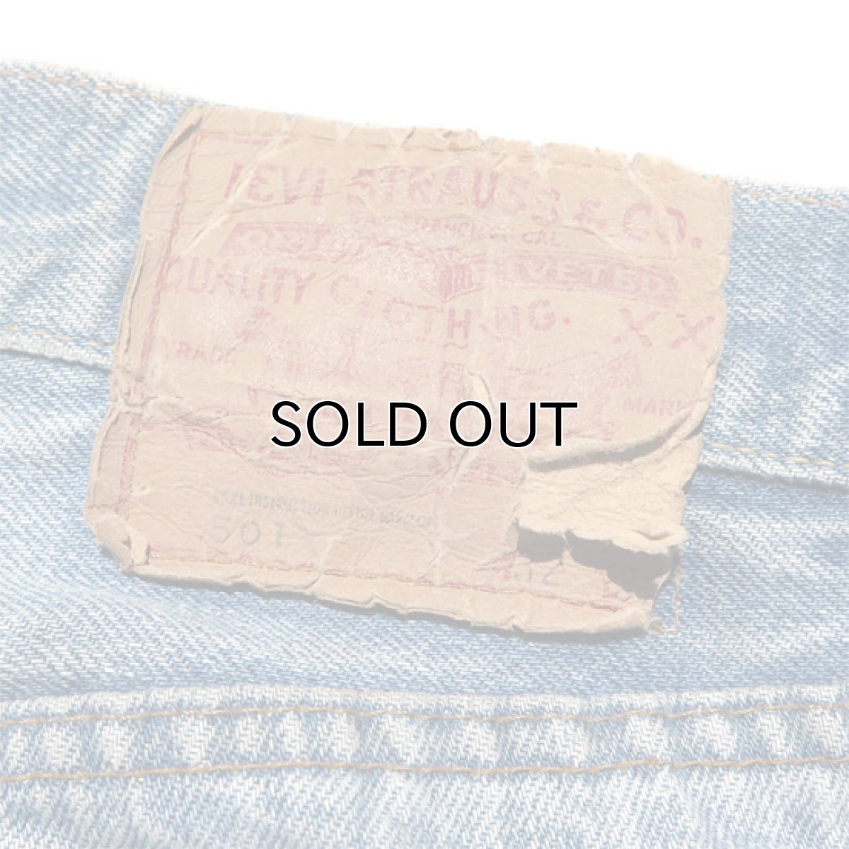 画像10: 1970's Levi's 501 Late 66 Indigo Denim 5-Pocket Pants　W30INCH(表記W32L32) (10)