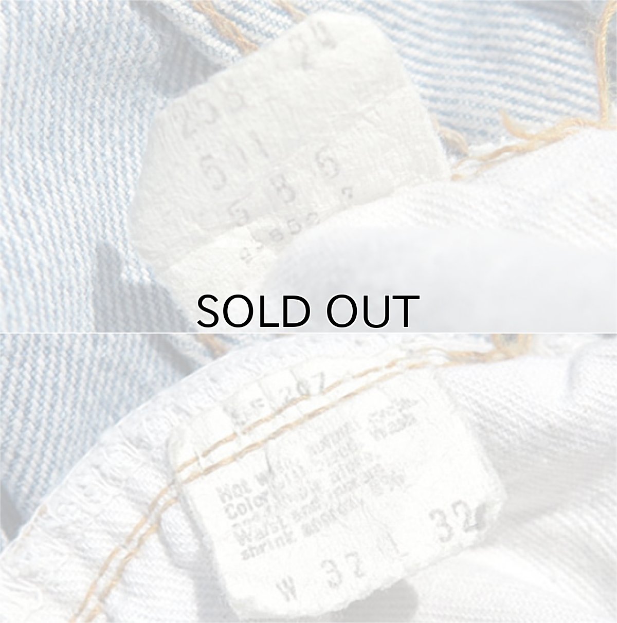 画像13: 1970's Levi's 501 Late 66 Indigo Denim 5-Pocket Pants　W30INCH(表記W32L32) (13)