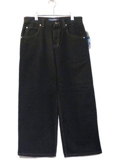 画像1: 1990's Lee Pipes Cotton Twill Baggy Pants  -DEAD STOCK-　BLACK　size W29INCH (表記30) (1)