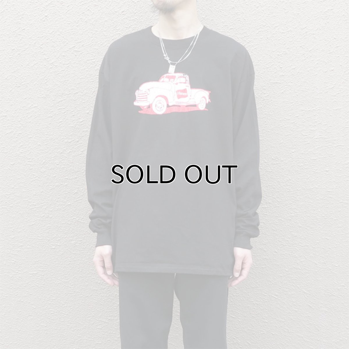 画像4: HANES BEEFY Logo Print L/S T-Shirt　BLACK　size XL(表記XL) (4)