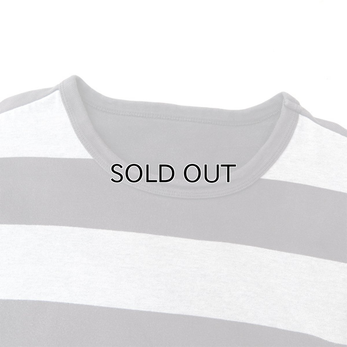 画像3: U.S.A. kohl's Heavy Cotton Border L/S T-Shirt　BLACK/GREY　size XL(表記不明) (3)