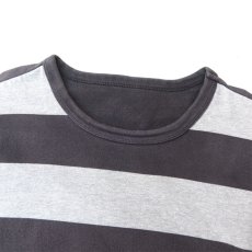 画像3: U.S.A. kohl's Heavy Cotton Border L/S T-Shirt　BLACK/GREY　size XL(表記不明) (3)
