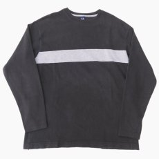 画像2: 1990's GAP Heavy Cotton 2-Tone L/S T-Shirt　BLACK/GREY　size M-L(表記M) (2)