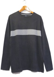 画像1: 1990's GAP Heavy Cotton 2-Tone L/S T-Shirt　BLACK/GREY　size M-L(表記M) (1)