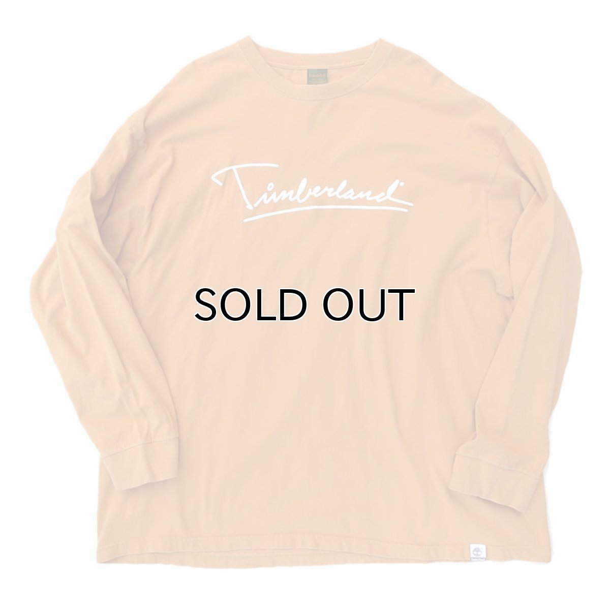画像2: 1990's~ TIMBERLAND Logo Print L/S T-Shirt　MUSTARD　size XXXL (表記XXXL) (2)
