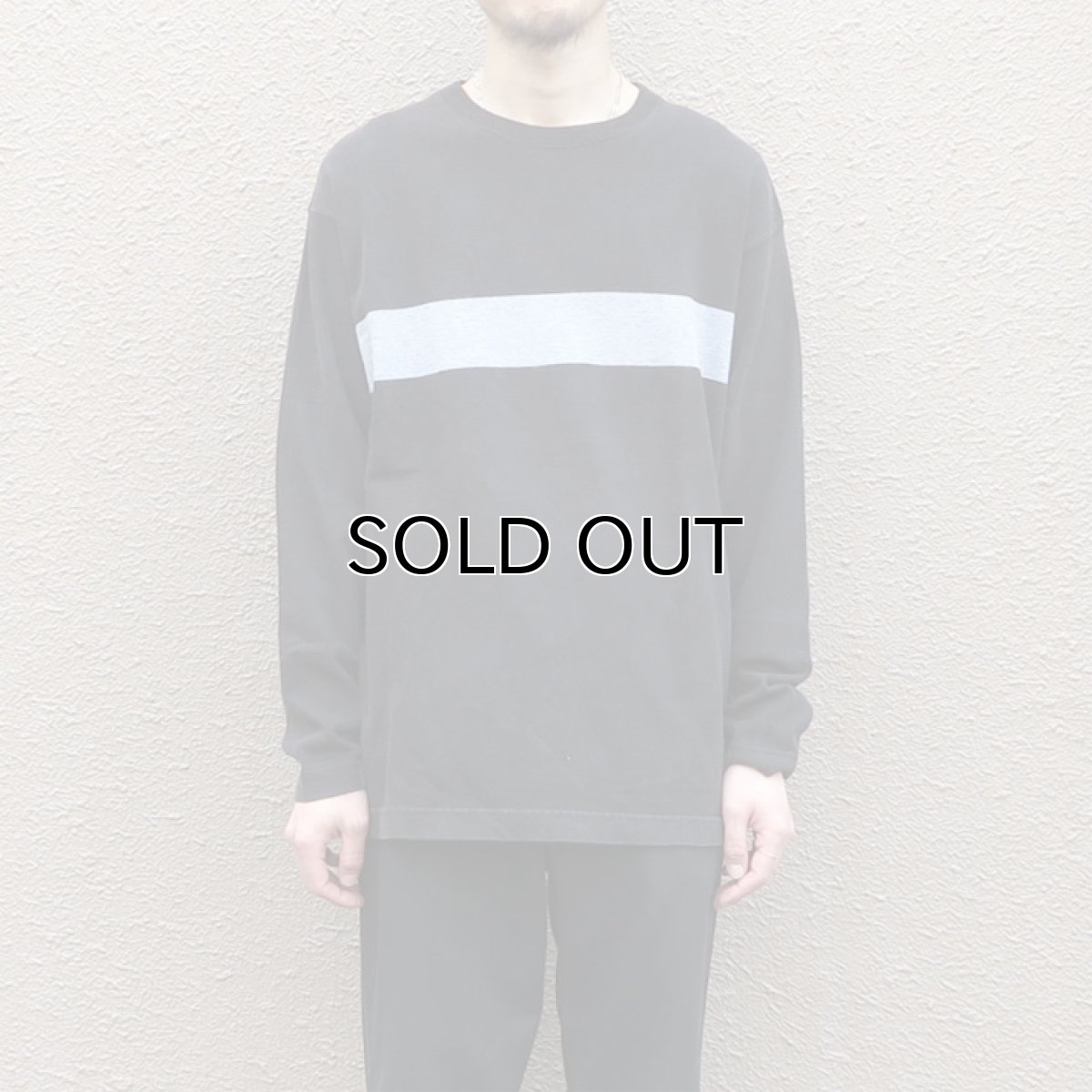 画像5: 1990's GAP Heavy Cotton 2-Tone L/S T-Shirt BLACK/GREY size M-L(表記M) (5)