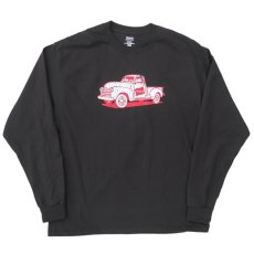 画像2: HANES BEEFY Logo Print L/S T-Shirt　BLACK　size XL(表記XL) (2)