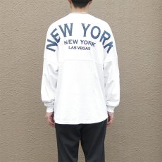 画像7: SPIRIT JERSEY "NEW YORK" Print Souvenir L/S T-Shirt　WHITE　size M-L(表記M) (7)