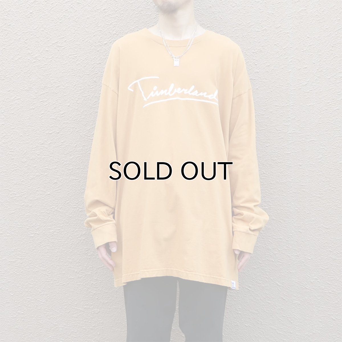 画像6: 1990's~ TIMBERLAND Logo Print L/S T-Shirt　MUSTARD　size XXXL (表記XXXL) (6)